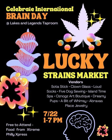 Lucky Strains Market on Brain Day 2023 - Lakes & Legends - Minneapolis, Mn